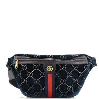 Gucci Ophidia Zip Belt Bag GG Velvet