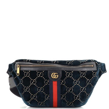 Gucci Ophidia Zip Belt Bag GG Velvet