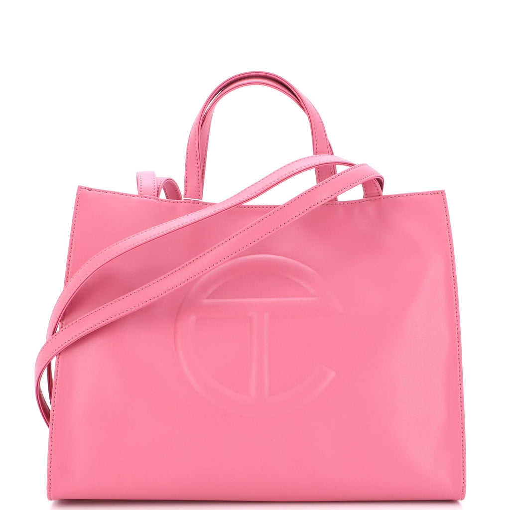Telfar Shopping Tote Faux Leather Medium Pink 2100242