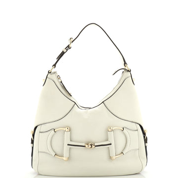 Gucci Web Horsebit Heritage Hobo Leather Medium