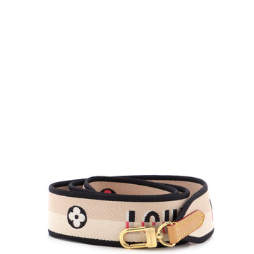 Louis Vuitton Logo Shoulder Strap Jacquard Wide