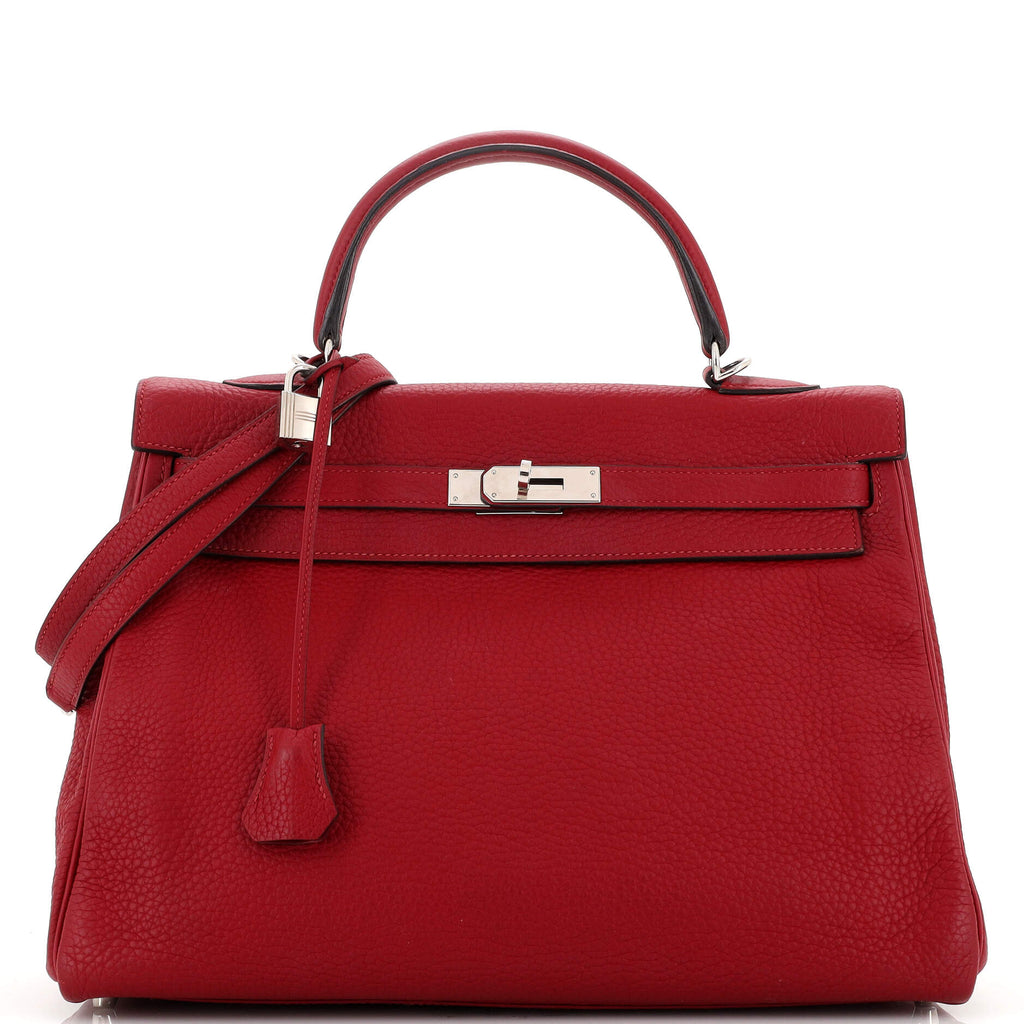 Hermes Kelly 35 Rouge Tomate Red Togo Palladium Hardware – Miami Lux  Boutique