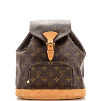 Louis Vuitton Vintage Montsouris Backpack Monogram Canvas MM