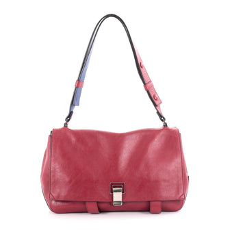 Proenza Schouler Courier Bag Leather Medium Red 2101301