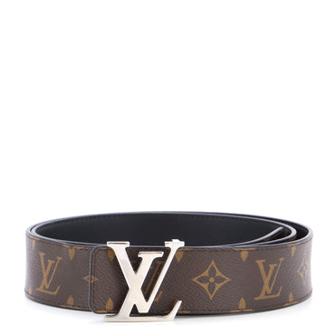 Louis Vuitton LV Line Reversible Belt Monogram Eclipse Canvas and Leather Wide
