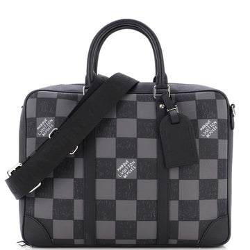 Louis Vuitton Sirius Briefcase Damier checkerboard Leather