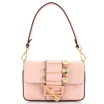 Fendi x Versace Fendace Brooch Baguette NM Bag Leather Mini