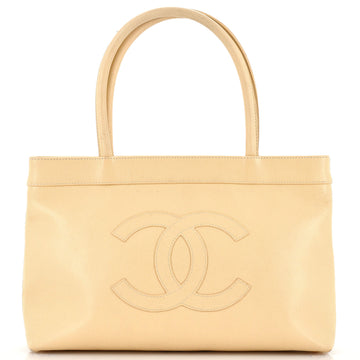 Chanel Vintage CC Open Tote Caviar East West