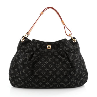 Louis Vuitton Daily Handbag Denim PM Black 2101901