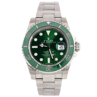 Rolex Oyster Perpetual Submariner Hulk Date Automatic Watch Stainless Steel and Cerachrom 40
