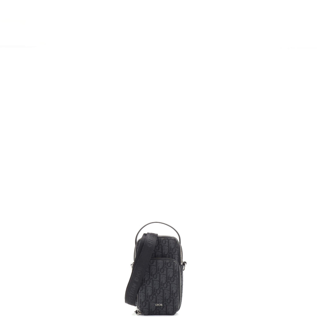 Christian Dior Rider Pouch Oblique Canvas Micro Black