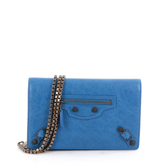 Balenciaga Giant Studs Wallet on Chain Leather Small 2102402