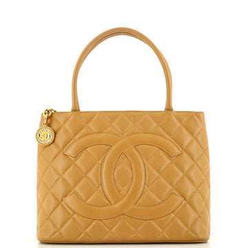 Chanel Medallion Tote Quilted Caviar