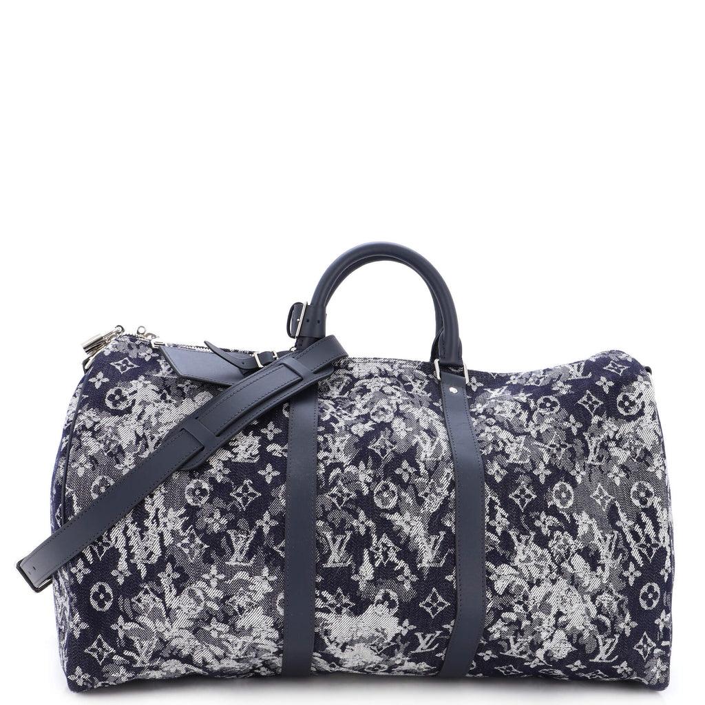 Louis Vuitton Monogram Tapestry Keepall Bandouliere 50 Boston M57285 Auth 30517a, Women's