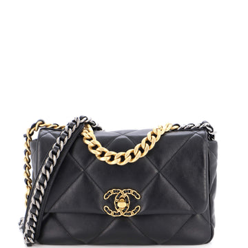 Chanel 19 Flap Bag Quilted Leather Medium