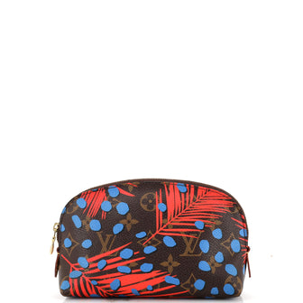 Louis Vuitton Cosmetic Pouch Limited Edition Monogram Jungle Dots