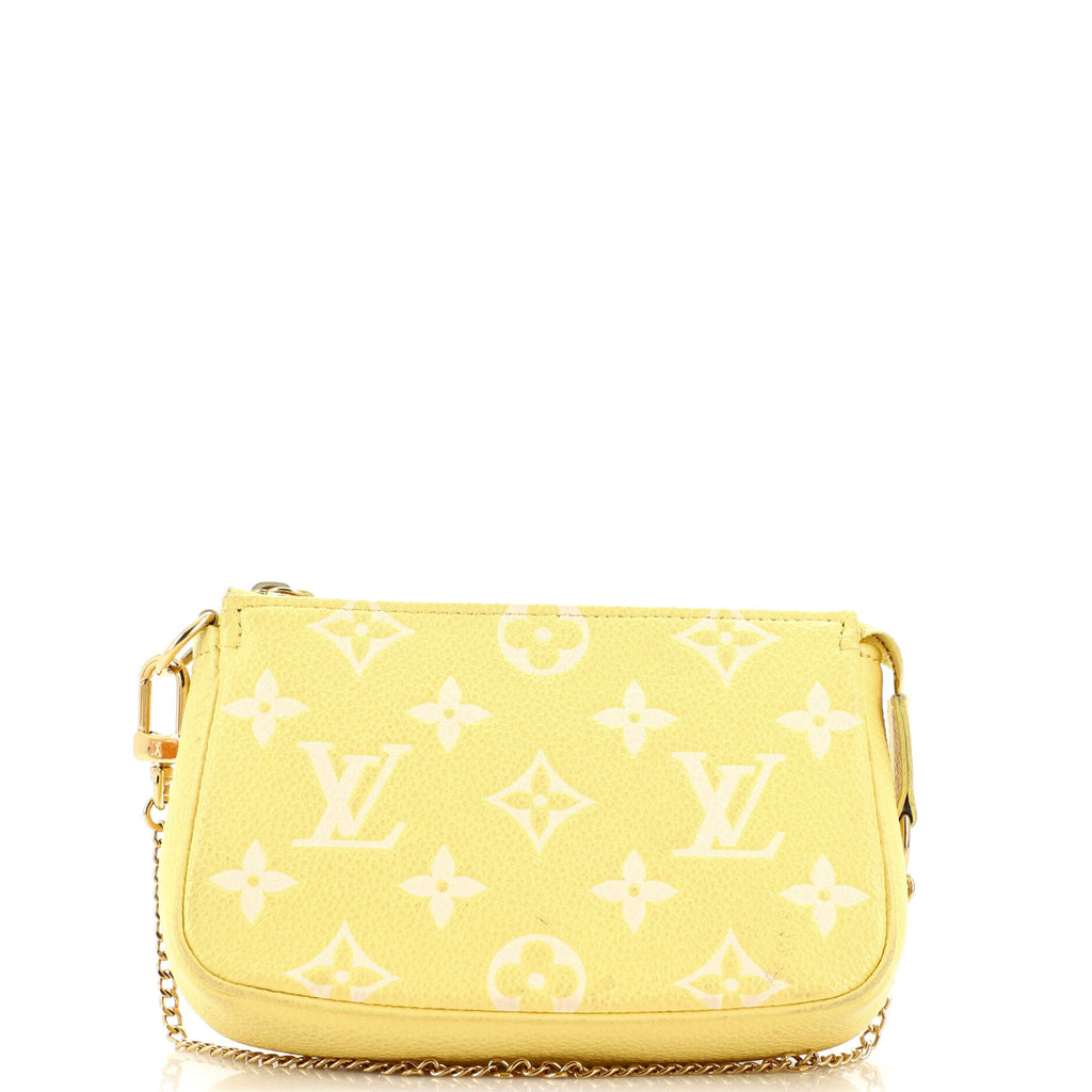 Louis Vuitton Pochette Accessoires Spring in the City Monogram Empreinte  Leather Mini Yellow 210352108