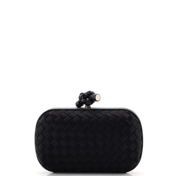 Bottega Veneta Box Knot Clutch Intrecciato Satin Small