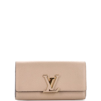 Louis Vuitton Capucines Wallet Leather