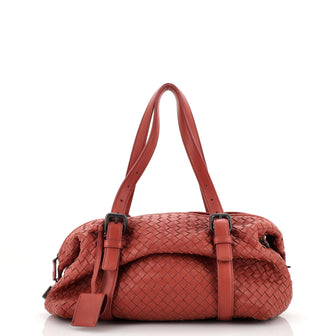 Bottega Veneta Boston Bag Intrecciato Nappa Small