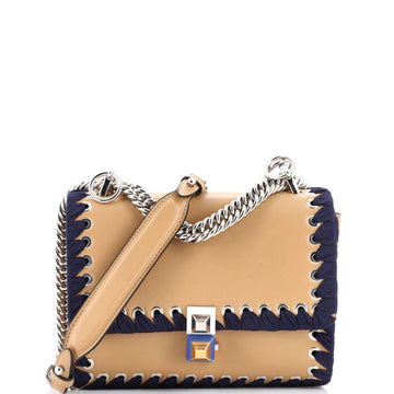 Fendi Kan I Bag Whipstitch Leather Small
