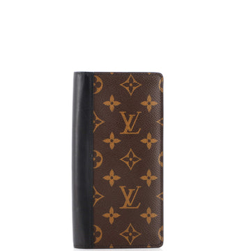 Louis Vuitton Brazza Wallet Macassar Monogram Canvas