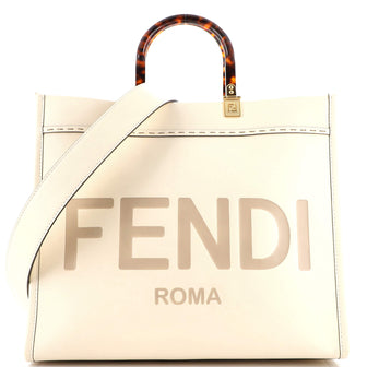 Fendi Sunshine Shopper Tote Leather Medium