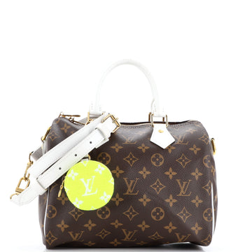Louis Vuitton Speedy Bandouliere Bag LV Match Monogram Canvas 25