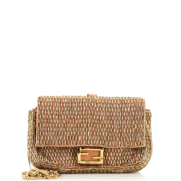Fendi Chain Baguette Charm Bag Beads