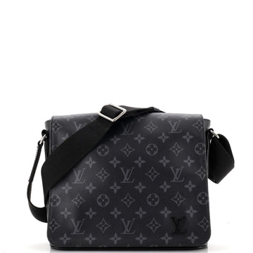 Louis Vuitton District Messenger Bag Monogram Eclipse Canvas PM