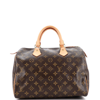 Louis Vuitton Speedy Handbag Monogram Canvas 30