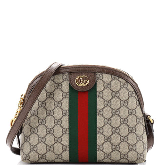 Gucci Ophidia Dome Shoulder Bag GG Coated Canvas Small