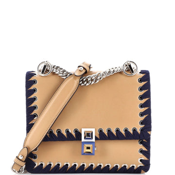 Fendi Kan I Bag Whipstitch Leather Small