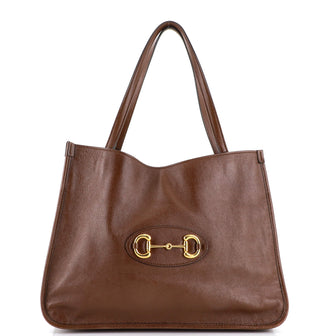 Gucci Horsebit 1955 Tote Leather Medium