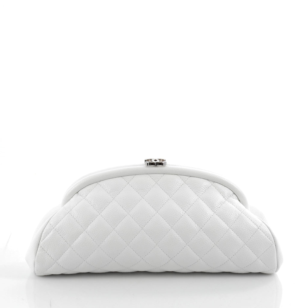 CHANEL Caviar Quilted Timeless Clutch Black 22166