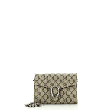 Gucci Dionysus Chain Wallet GG Coated Canvas Small