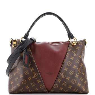 Louis Vuitton V Tote Monogram Canvas and Leather MM