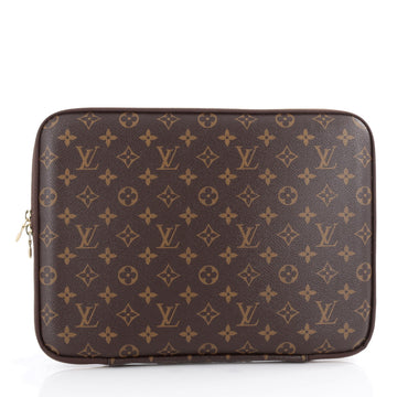 Louis Vuitton Laptop Sleeve Monogram Canvas 13 Brown 2104902