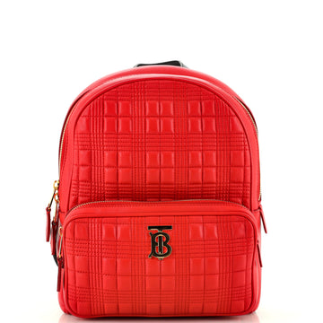 Burberry TB Zip Pocket Backpack Quilted Lambskin Medium