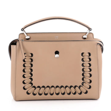 Fendi DotCom Convertible Satchel Whipstitch Leather 2105201