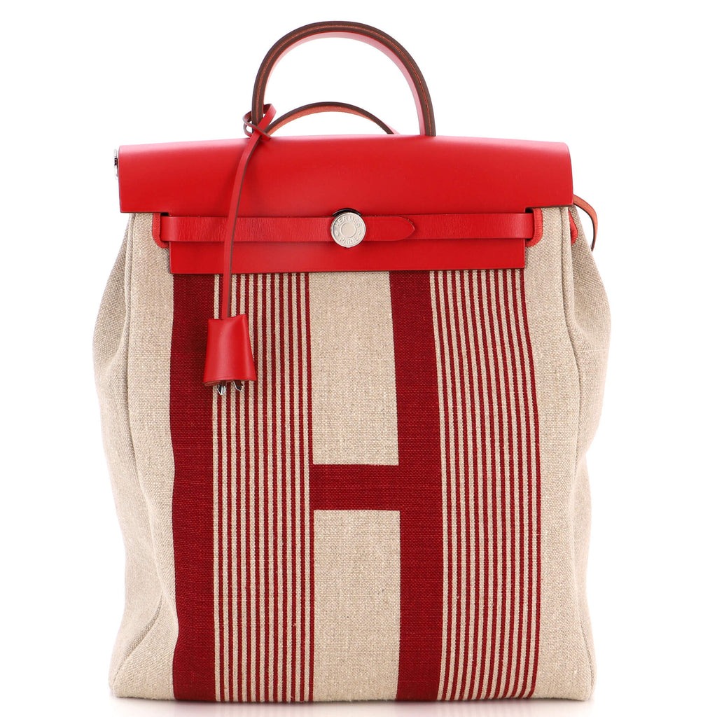 Hermès Herbag a dos Zip retourne backpack £2,260 Ébène / Ébène  Military/Hunter UK H077784CCAQ #hermesnewin #hermesebene #hermes…