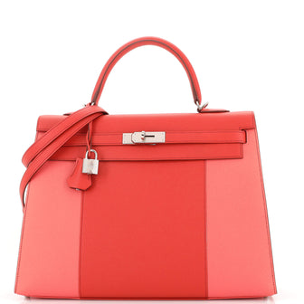 Hermes Kelly Flag Handbag Epsom 35