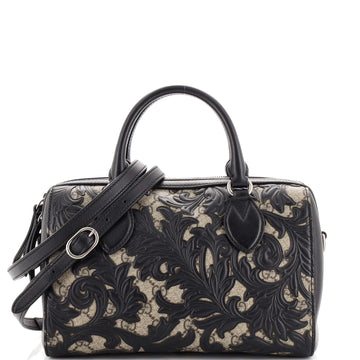 Gucci Convertible Boston Bag Arabesque GG Coated Canvas Small