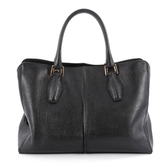 Tod's D-Styling Shopper Tote Leather Medium Black 2105301