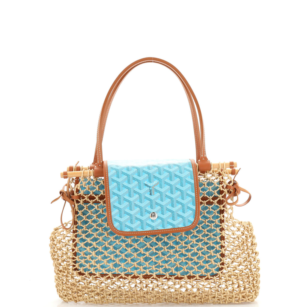 Goyard Aligre Raffia Mesh Tote Bag (Blue) – The Luxury Shopper