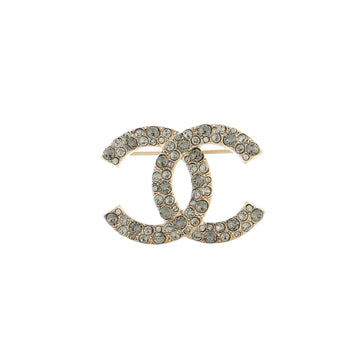 Chanel CC Brooch Metal with Crystals