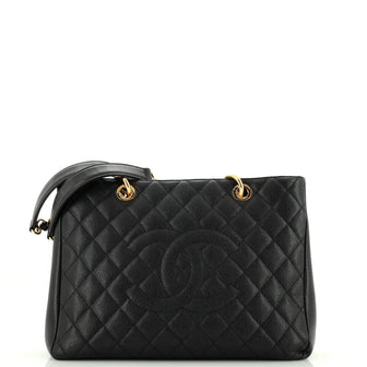 Chanel Grand Shopping Tote Quilted Caviar
