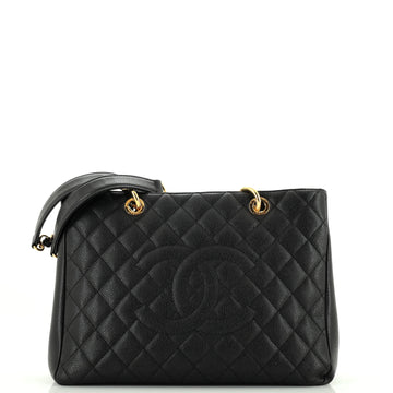 Chanel Grand Shopping Tote Quilted Caviar