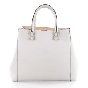 Victoria Beckham Liberty Tote Leather Large White