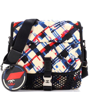 Chanel Airlines Mesh Messenger Printed Nylon